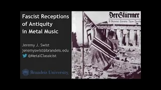 Jeremy Swist Mahindra Lecture: Fascist Receptions of Antiquity in Metal Music (October 19, 2021)