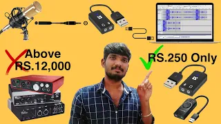 How To Connect Condenser Microphone To PC With Sound Card | Recording Audio Without Audio Interface