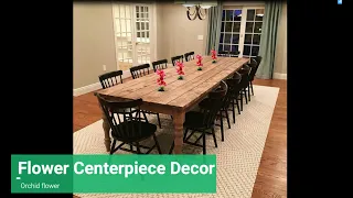 Dining Table Decoration Centerpiece Ideas with Artificial Flower DIY