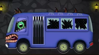 xe buýt đáng sợ | Hình thành và sử dụng | Video cho trẻ em | Childrens Vehicles | Scary Bus