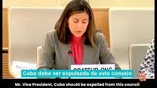 Rosa María Payá pide la expulsión de Cuba del  Consejo de Derechos Humanos