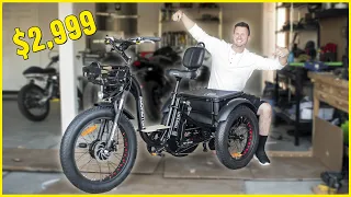 I BOUGHT an ELECTRIC 3-WHEEL BIKE for $2,999...Here's What it's Like