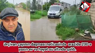 ASTARADA SEL... SAKİNLƏR TƏXLİYƏ OLUNUR