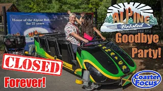 GOODBYE ALPINE BOBSLED! Final Weekend at Six Flags Great Escape for Alpine Bobsled Vlog!