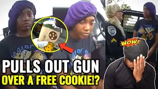 Delusional Young Woman Pulls a Gun After She Doesn't Get Her McDonald's Cookie