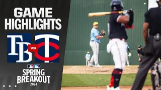Rays vs. Twins | 2024 Spring Breakout Highlights
