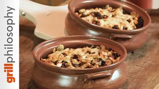 Stuffed eggplants "papoutsakia" with mutton mince | Grill philosophy