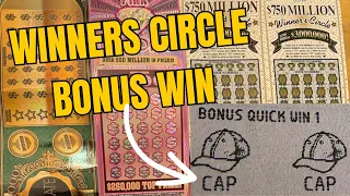 WINNERS CIRCLE LAST TICKET 🎟️ WINNER 🏆 BONUS WIN 🍀🍀🍀MIX TEXAS LOTTERY TICKETS