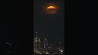 Stunning super Flower Blood Moon rises over New York City