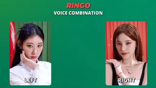 ITZY - RINGO Voice Combination (Different Ear, Different Member)