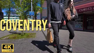 Coventry - City Tour 2024| Walking The Streets of Coventry | Central Coventry Walk [4K HDR]