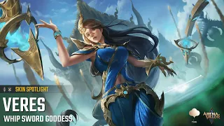 Skin Spotlight | Whip Sword Goddess Veres | Arena of Valor - TiMi