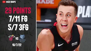 Duncan Robinson 29 Points FULL Highlights vs Grizzlies [10/7/22]