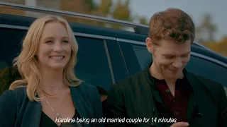klaroline being an married couple for 14 minutes