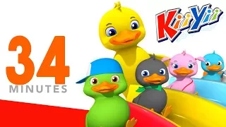 Five Little Ducks | Plus Lots More Nursery Rhymes | 34 Minutes Compilation from KiiYii! | 영어동요 모음