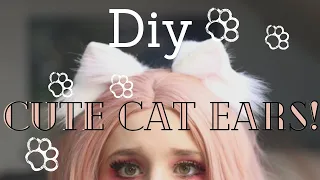 DIY Cute Cat Ears for Cosplay! NO AIRBRUSH, NO SEWING