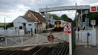 Rare Crossing with Gates at Elsenham Level Crossing, Essex