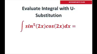 Evaluate Integral with U Substitution. Sin^5 (x) cos(2x) dx