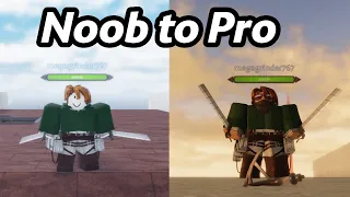 Noob to Pro AOT FW FUNNY MOMENTS (Part 1) - Attack on Titan: Freedom War [Beta] (Roblox)