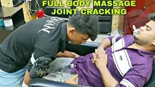 Deep pressure Head, shoulder, Neck & Lower body massage with Neck cracking | Indian ASMR