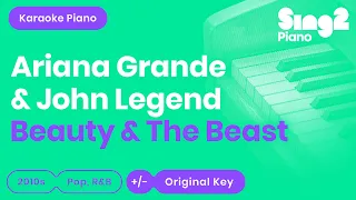 Beauty and the Beast - John Legend, Ariana Grande (Karaoke Piano)