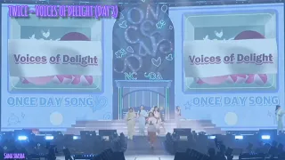 TWICE - VOICES OF DELIGHT | TWICE JAPAN FAN MEETING 2022 "ONCE DAY" in Osaka DAY 3 | 101022