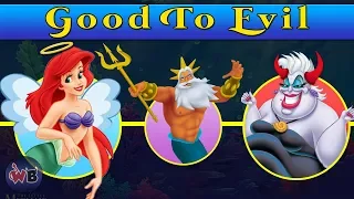 The Little Mermaid Characters: Good to Evil (+Sequels) 🧜‍♀️