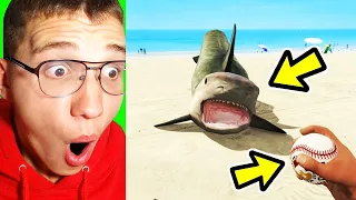 🔴 מה יקרה אם נאמץ כריש מחמד ב GTA V?! (פרנקלין מאמץ כריש ב GTA V!)