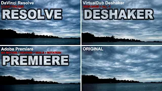 TOP 3 Video Stabilization Tools Settings DaVinci Resolve vs Adobe Premiere vs VirtualDub Deshaker