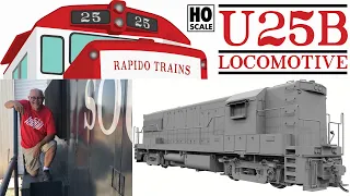 HO Scale U25B Diesels by Rapido Trains!