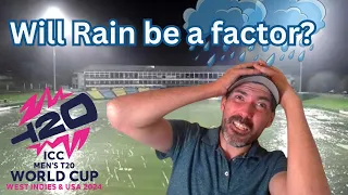 How many games will be rained out during the 2024 t20 world cup