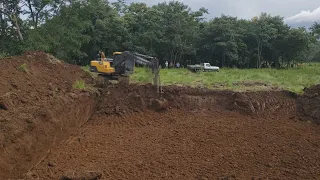 How to make an excavated tank for fish production | Fish farming on the site