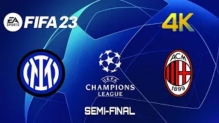 Inter Milan vs Milan [SEMI FINAL] FIFA 23 Champions League 2023 | Derby Della Madonnina | 4K 60FPS