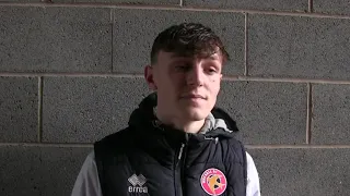 Post-match - Sam Perry on his first professional goal against Bolton Wanderers