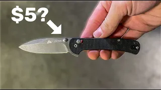 $5 Knife From Walmart That Doesn't Suck?! Ozark Trail Pocket Knife Review!