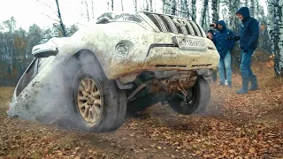 ПСИХ на ТИГУАН БИЛСЯ до КОНЦА! TOYOTA PRADO 150 против DODGE RAM и SKODA