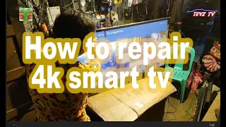 Devant smart 4K tv, sound only and backlight. How to repair.