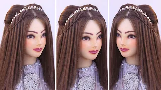 2 Engagement look l wedding hairstyles kashees l Quick open hairstyle for wedding l Front Variation