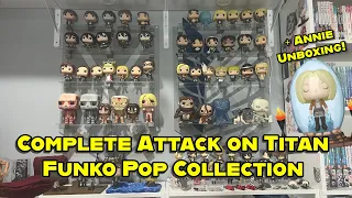 My Complete Attack on Titan Funko Pop Anime Collection! + Annie in Crystal Unboxing!