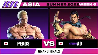 Pekos (Geese) vs Ao (Feng) - Grand Finals ICFC Asia Tekken 7 Summer 2022 Week 6