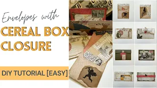 Cereal Box Closure Envelopes | Multipurpose and Multisize | Tutorial [Quick & Easy]