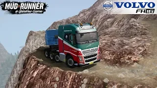 Spintires: MudRunner - VOLVO FH16 8X4 Driving on Extreme Mountain Roads