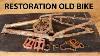 restoration bike from wreckage bicycle 3