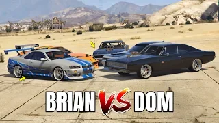 GTA 5 ONLINE - BRIAN VS DOM (PAUL WALKER VS VIN DIESEL)