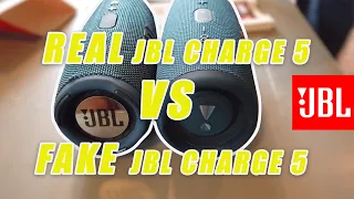 JBL Charge 5,  Fake  --  VS  -- JBL Charge 5,  New Retail