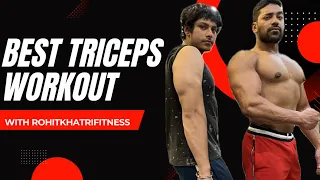 Triceps workout with @RohitKhatriFitness ❤️🦍||