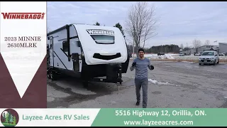 2023 Winnebago Minnie 2630MLRK - Snow blowing your driveway with a Flame Thrower! - Layzee Acres RV