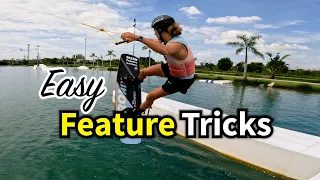 Easy Feature Tricks on a Wakeboard