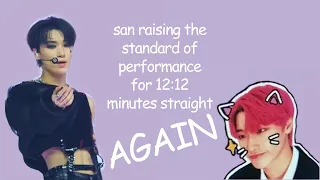 *part 2* ateez san having insane stage presence but for 12:12 minutes straight(ish) this time