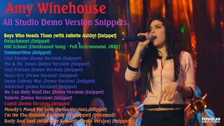 Amy Winehouse - All Studio Snippets {Demo Versions & Unreleased Songs}